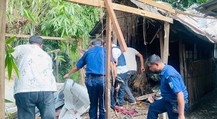 শরীয়তপুরে রান্নাঘরে মজুত ককটেল বিস্ফোরণে গৃহবধূ আহত