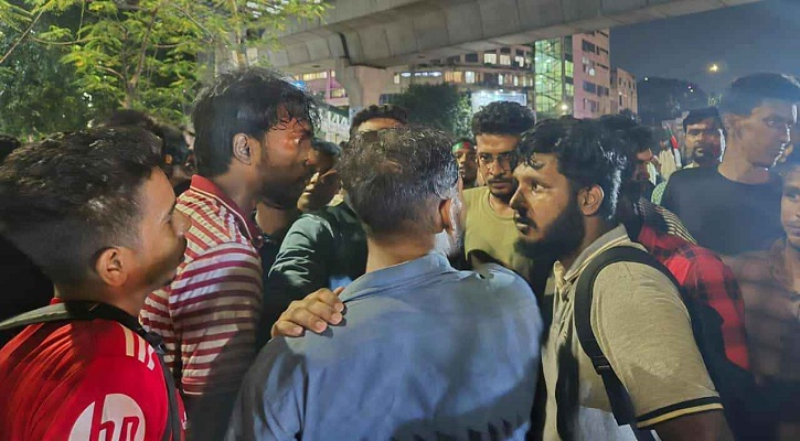 জুলাই সনদ দাবিতে অবস্থান, শাহবাগে হঠাৎ সংঘর্ষ