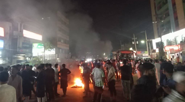 বিএনপি প্রার্থীর পুনর্বিবেচনার দাবিতে চট্টগ্রামে সড়ক অবরোধ