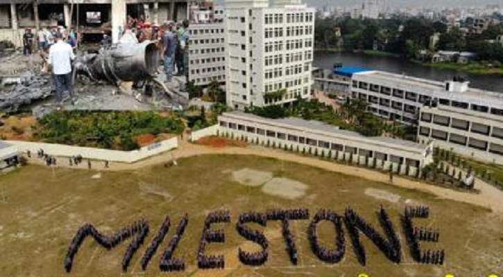 বিমান দুর্ঘটনার পর মাইলস্টোনে ক্লাস শুরু