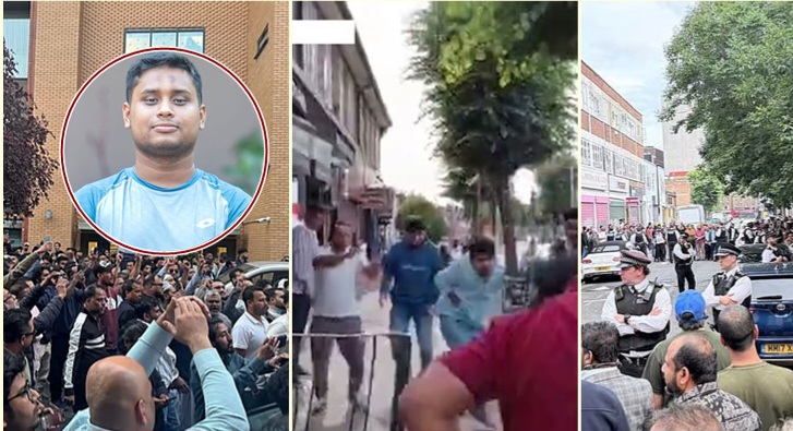 লন্ডনে হাসনাত আবদুল্লাহর ওপর ডিম নিক্ষেপ