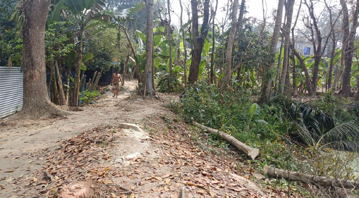 মাদারীপুরে আ.লীগ নেতার জমি দখল করে জোড়পূর্বক রাস্তা নির্মাণের অভিযোগ