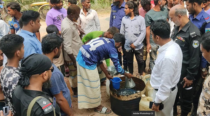 বাড়িতে মিলল মিনি পেট্রোল পাম্প, ৫০ হাজার টাকা জরিমানা