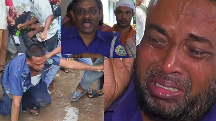 ‘থানায় ঢুকে এভাবে কেউ নির্যাতন করে’, অঝোরে কাঁদলেন পুলিশ সদস্য