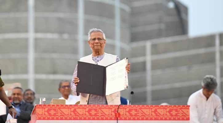 জুলাই সনদে স্বাক্ষর সারা বিশ্বের কাছে উদাহরণ হয়ে থাকবে: ড. ইউনূস