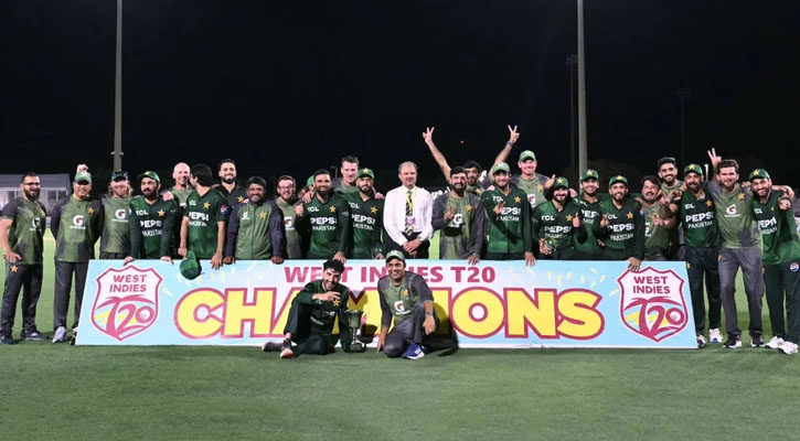 ওয়েস্ট ইন্ডিজকে হারিয়ে পাকিস্তানের সিরিজ জয়