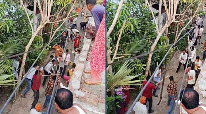 ভোলায় জমির বিরোধ নিয়ে সালিশ-বৈঠকে সংঘর্ষ, আহত ৭