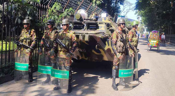 ট্রাইব্যুনাল এলাকায় কড়া নিরাপত্তা ব্যবস্থা অব্যাহত