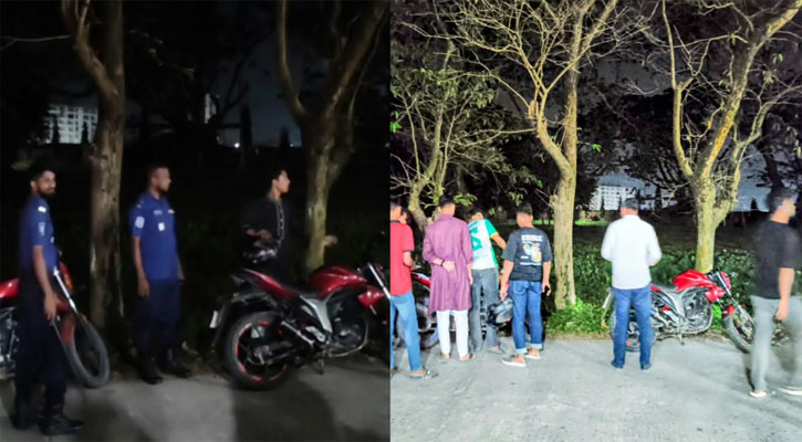 বাকৃবিতে বহিরাগতদের বাইকের দৌরাত্ম্য, দুই মোটরসাইকেল জব্দ 