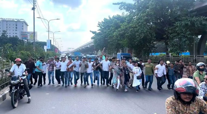 হরতালে বিএনপি ও সমমনাদের ঝটিকা মিছিল