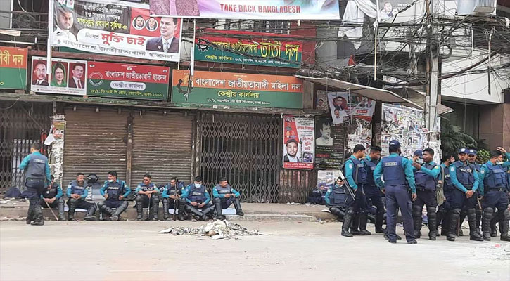 বিএনপি অফিসে তালা পুলিশ দেয়নি