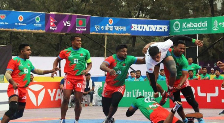 কাবাডি সিরিজে ১-১ সমতায় বাংলাদেশ ও নেপাল