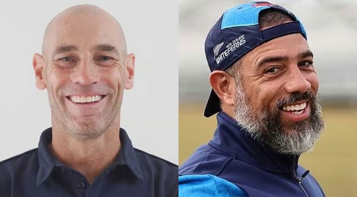 বাংলাদেশের ব্যাটিং কোচ ডেভিড হ্যাম্পই , বোলিং কোচ আন্দ্রে অ্যাডামস