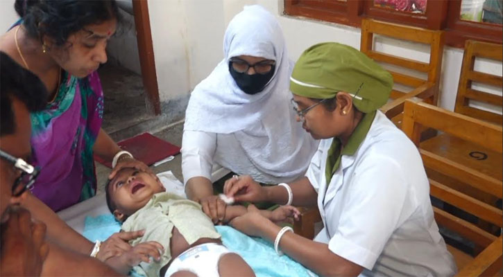 ২৪ ঘণ্টায় হাম আক্রান্ত হয়ে বরিশালে দুই শিশুর মৃত্যু 