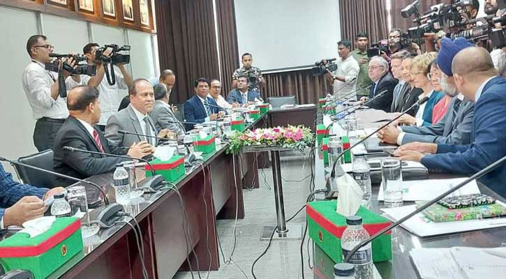 সিইসির সঙ্গে বৈঠকে মার্কিন প্রাক নির্বাচনি পর্যবেক্ষক দল