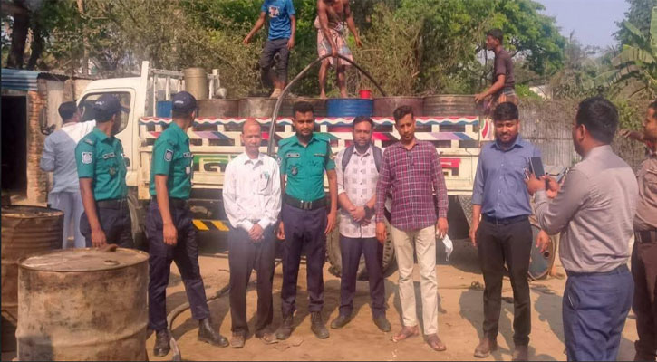 চট্টগ্রামে ৬ টন অবৈধ ডিজেল জব্দ