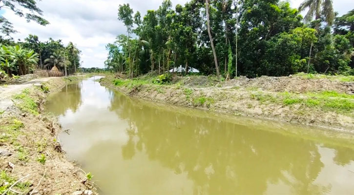 রাজাপুরে খাল পুনঃখননে প্রাণ ফিরছে কৃষিতে, মাছের উৎপাদন বৃদ্ধির আশা