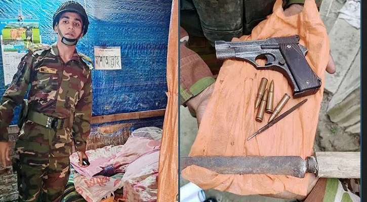 ফেনীতে যুবদল নেতার খামার থেকে বিদেশি পিস্তল উদ্ধার