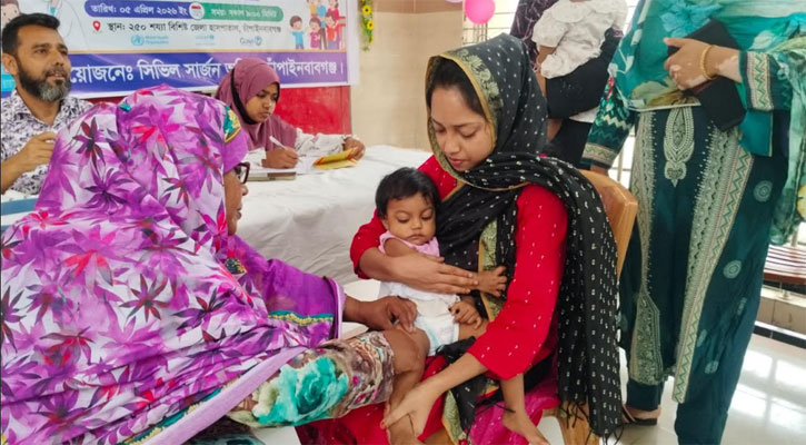 চাঁপাইনবাবগঞ্জে দু’দিনে হামের টিকা পেল ১৯ হাজার শিশু