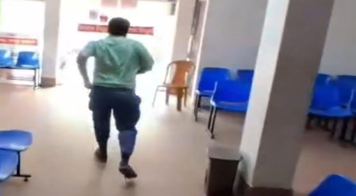 অফিস টাইমে প্রাইভেট হাসপাতালে চিকিৎসক, সাংবাদিক দেখে দৌড়ে পালালেন