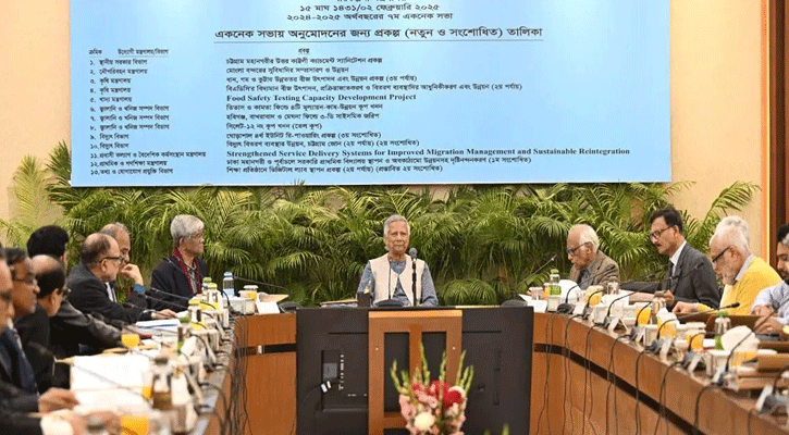 প্রধান উপদেষ্টার সভাপতিত্বে একনেক সভা শুরু