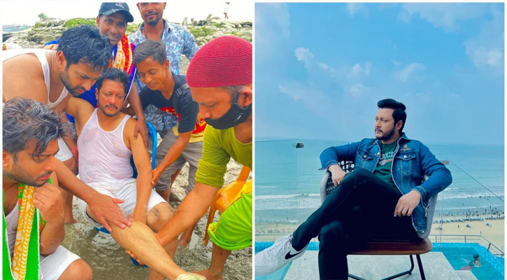 বঙ্গোপসাগরে লাফ দিয়ে গুরুতর আহত চিত্রনায়ক ইমন