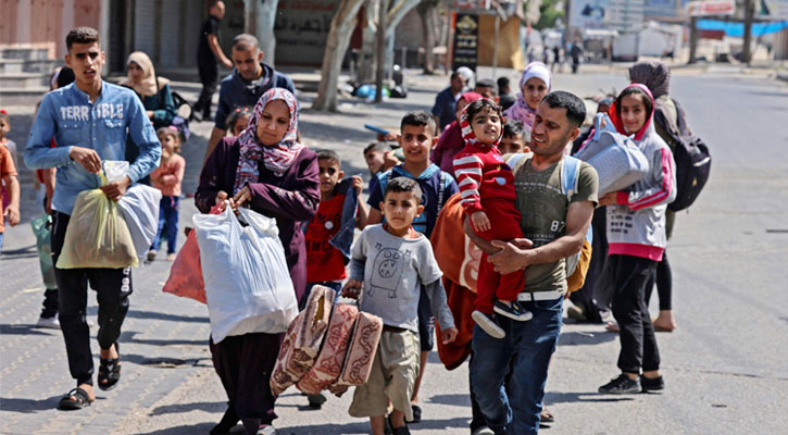 ইসরায়েলি হামলায় গাজায় বাস্তুচ্যুত ১০ লাখ ফিলিস্তিনি