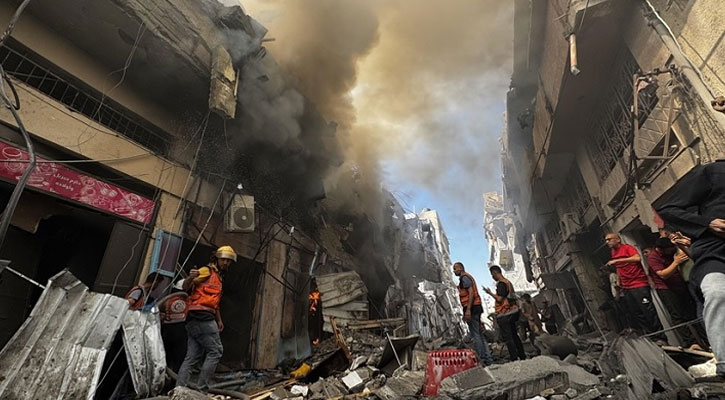 গাজায় আরও ৭২ ফিলিস্তিনিকে হত্যা করল ইসরাইল