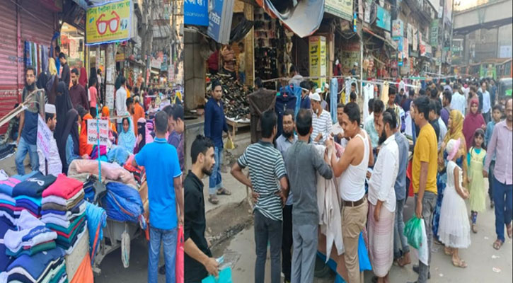 গাজীপুরে ফুটপাতে জমে উঠেছে রমরমা গরম কাপড়ের ব্যবসা 