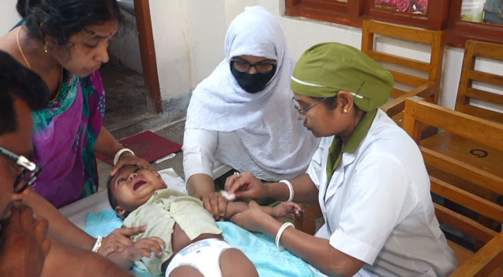 ২৭ দিনে সন্দেহসহ হামে ১৬৭ শিশুর মৃত্যু