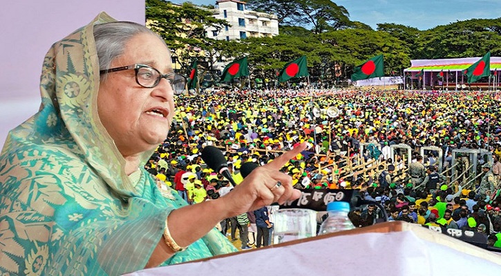 নির্বাচন বন্ধ করবে বিএনপি এত সাহস কোত্থেকে পায়: প্রধানমন্ত্রী