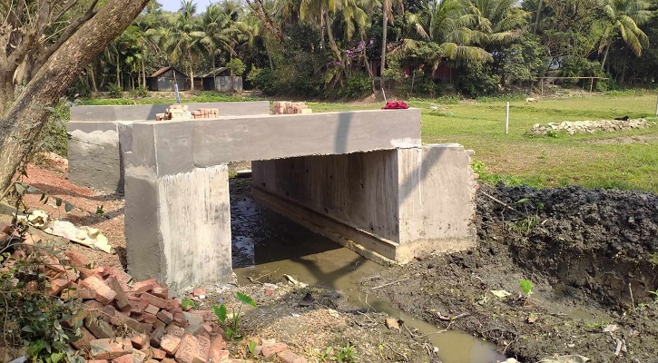 রাস্তা ছাড়াই সরকারি ব্রিজ, বাড়ি করবেন আ.লীগ নেতা