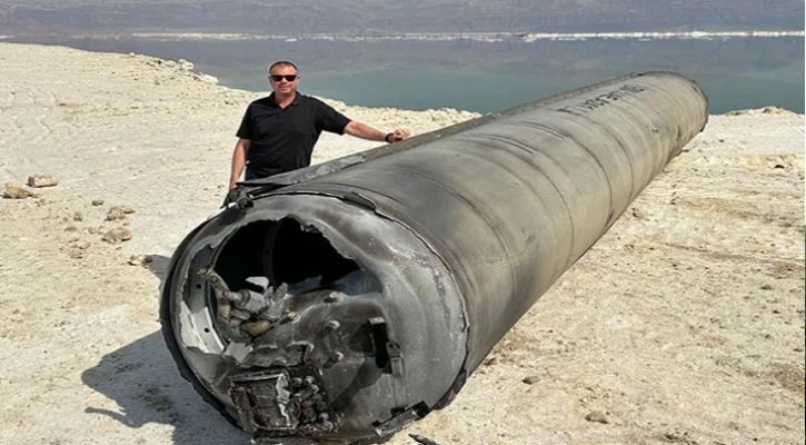 ইসরাইলে ৪৫০ কেজি ওজনের ক্ষেপনাস্ত্র ছুঁড়েছে ইরান