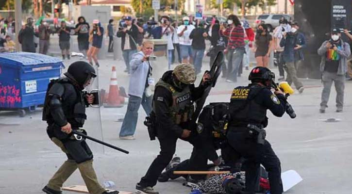 লস অ্যাঞ্জেলেসে কারফিউ জারি