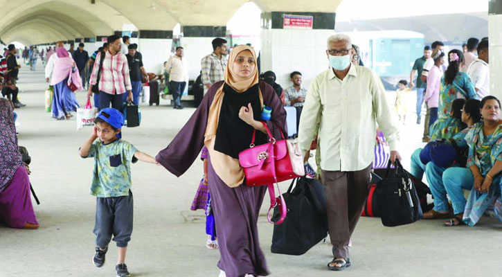 ঈদের ফিরতি যাত্রায় সবাইকে মাস্ক পরার অনুরোধ