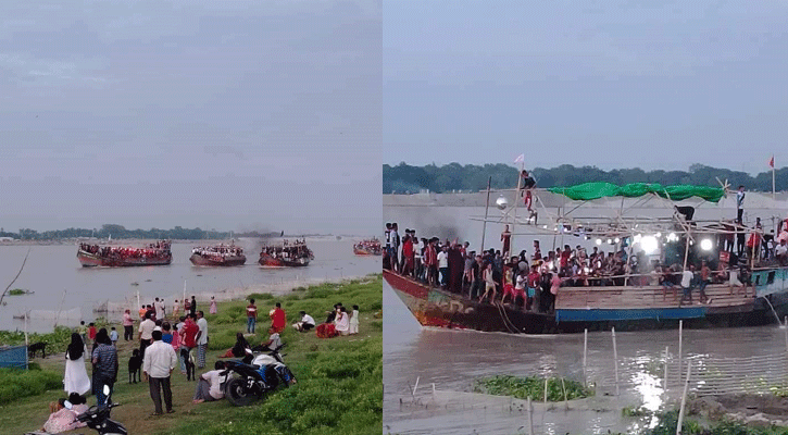 গড়াই নদীতে পড়ে যুবক নিখোঁজ