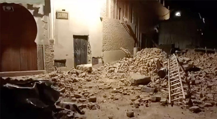 মরক্কোতে ভয়াবহ ভূমিকম্পে ৮০০ ছাড়িয়েছে মৃত্যু