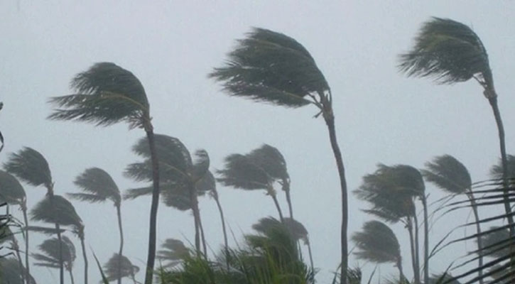 ৭ অঞ্চলে ৬০ কিমি বেগে ঝড়ের আভাস