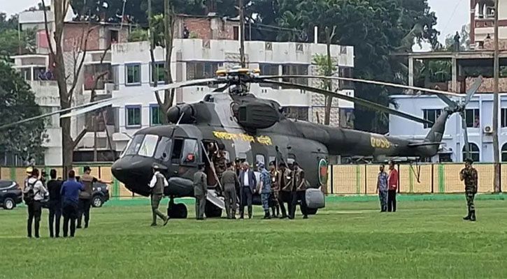 ঠাকুরগাঁও পৌঁছেছেন রাষ্ট্রপতি
