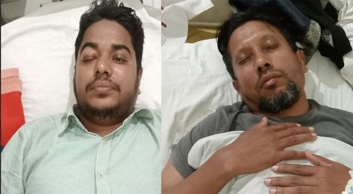 পিরোজপুরে সোনালী নিউজের প্রতিনিধিসহ দুই সাংবাদিকের ওপর হামলার প্রতিবাদে মানববন্ধন