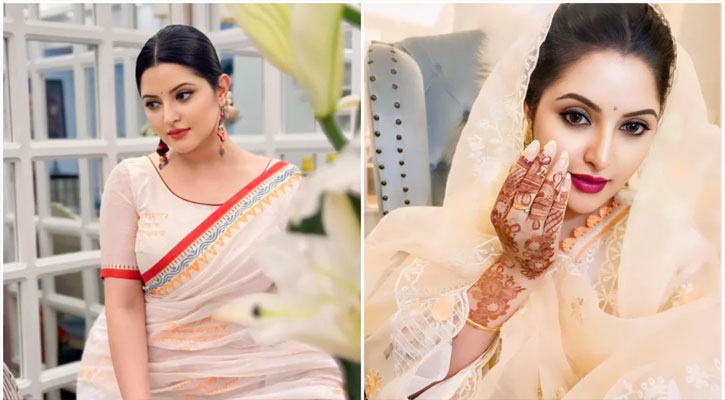 নিজেকে দেখে নিজেই মুগ্ধ পরীমণি