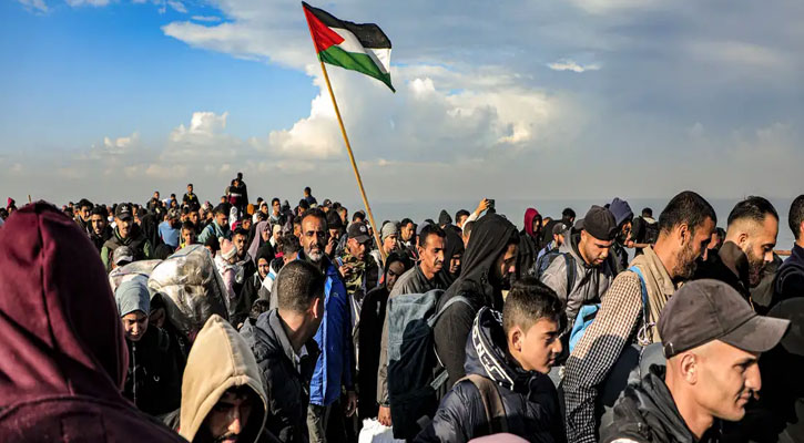 ইসরায়েলি সেনারা সরছে, ধ্বংসস্তূপে ফিরছে ফিলিস্তিনিরা