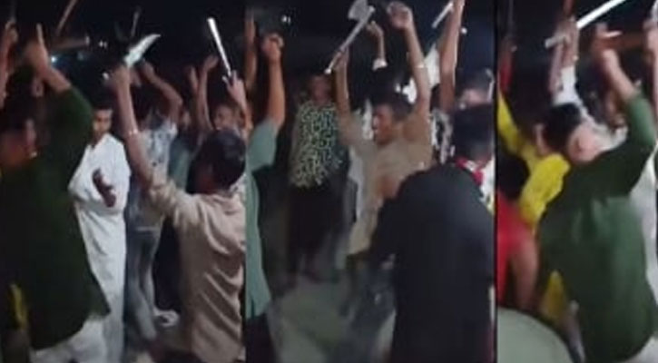 রাজশাহীতে অস্ত্র হাতে নৃত্যের ভিডিও ভাইরাল, ৭ কিশোর গ্রেপ্তার