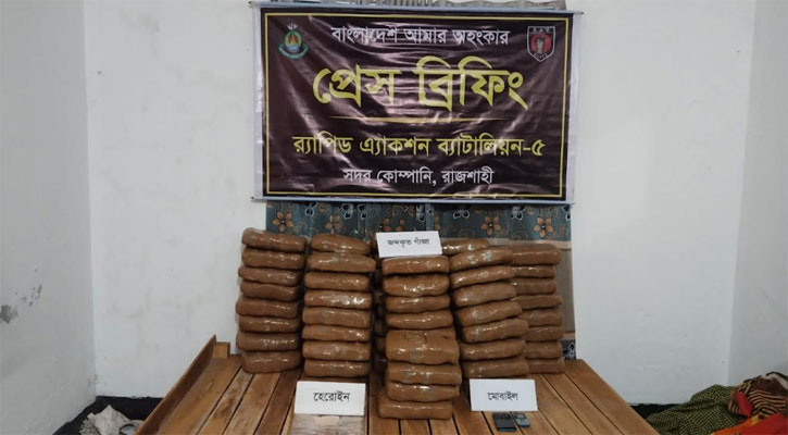 রাজশাহীতে ১৩৬ কেজি গাঁজাসহ দম্পতি গ্রেপ্তার