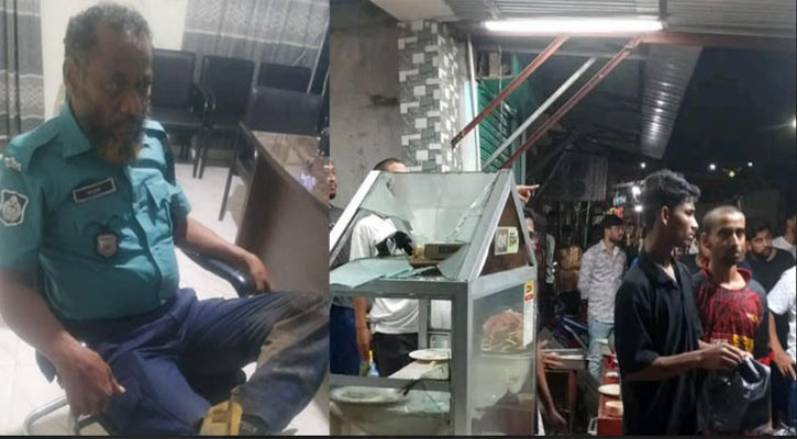 বাকবিতণ্ডার জেরে রেস্তোরাঁয় হামলা, পুলিশ সদস্য আহত