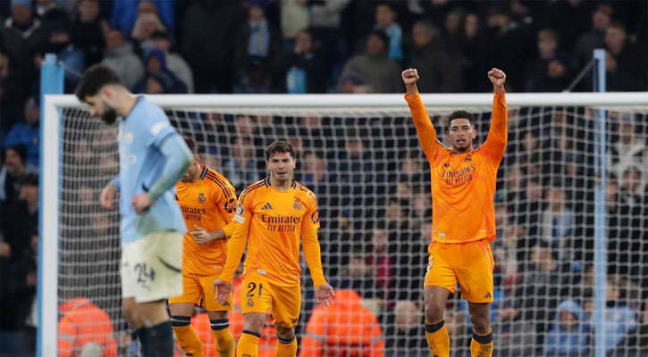 রিয়ালের শেষ ৬ মিনিটের জাদুতে স্তব্ধ ম্যানচেস্টার সিটি