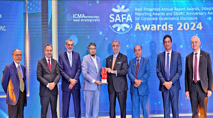 সেরা প্রতিবেদনে ব্রোঞ্জ পুরস্কার অর্জন করল শাহ্জালাল ইসলামী ব্যাংক