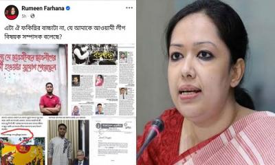 হাসনাতকে ‘ফকিন্নির বাচ্চা’ বলে যা শেয়ার করলেন রুমিন ফারহানা