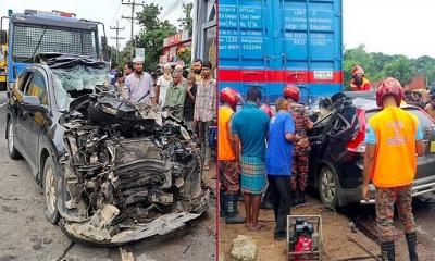 মিরসরাইয়ের সড়কে ঝরল বাবা-মেয়ের প্রাণ, আহত ৪