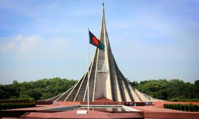 স্বাধীনতা দিবস উপলক্ষে প্রস্তুত জাতীয় স্মৃতিসৌধ